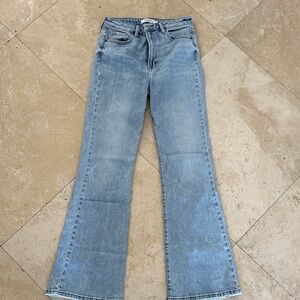 Light Blue Flare Jeans - Women's Wide Leg Denim